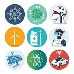 set of business icons