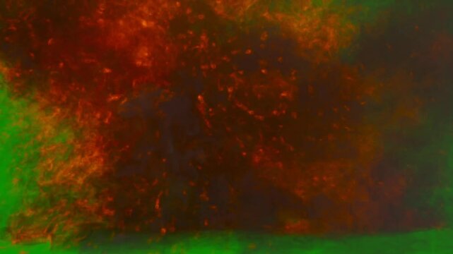 Massive fire storm explosion with embers and smoke, the fire engulfs the camera, green screen for transparent background, 30p