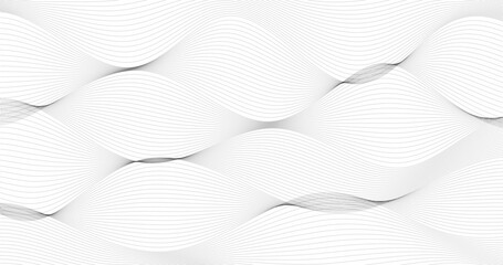White Abstract background with dots Texture waves shape Vector illustration Horizon design