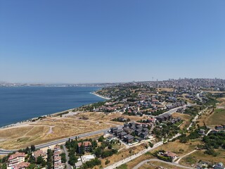 Aerial view of the area