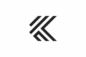 Letter K Arrow Logo