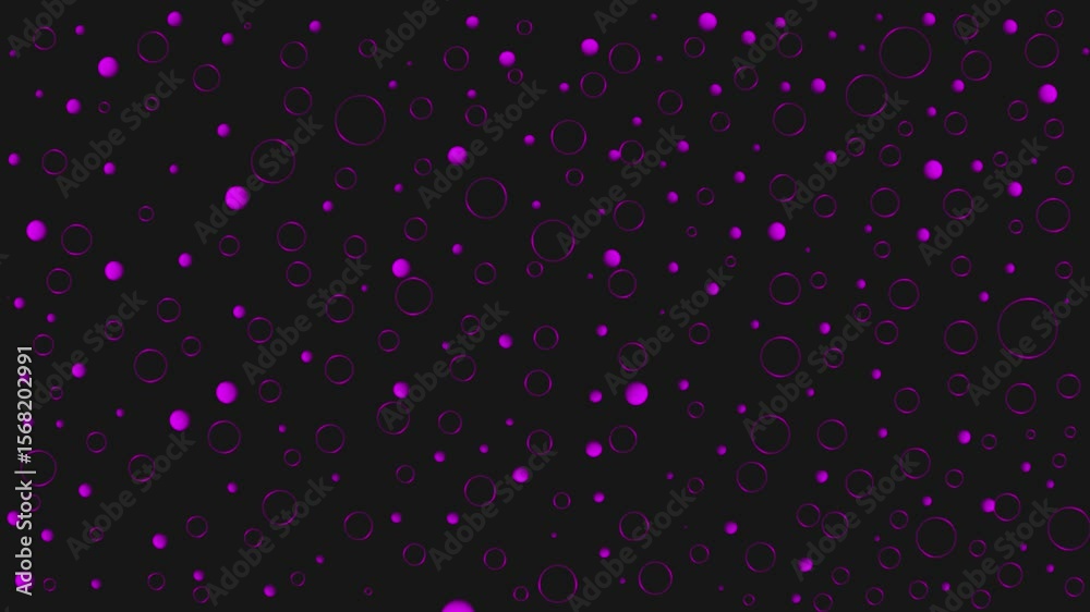 Wall mural minimal pink and white dotted pattern animation, abstract background loop