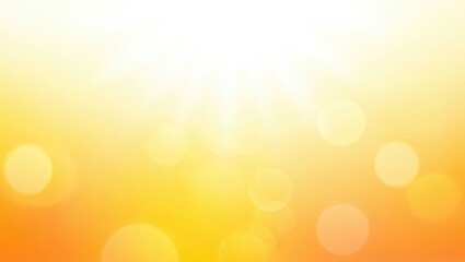 Golden sunburst bokeh background yellow orange