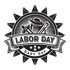 Labor Day event flyer vector