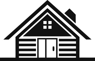 Cabin Icon Vector Illustration 