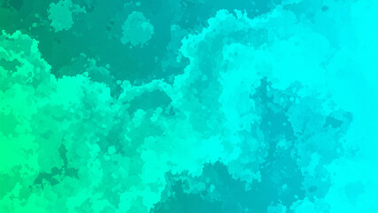Obraz premium Abstract and textured neon teal to bright aqua gradient background