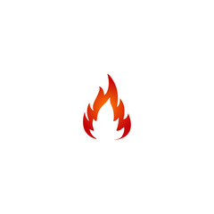 Fire icon flat vector design. 