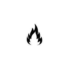 Fire icon flat vector design.