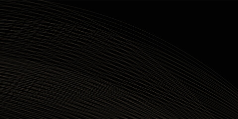 Black oblique curved lines background vector  image dot