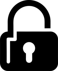 Open Padlock Icon Vector Illustration 