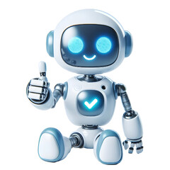 Cutout Robot on transparent background