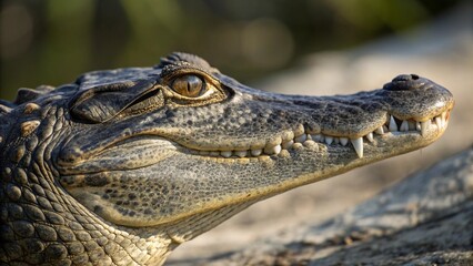 Obraz premium Alligator, sharp and realistic, Photo, Natural light