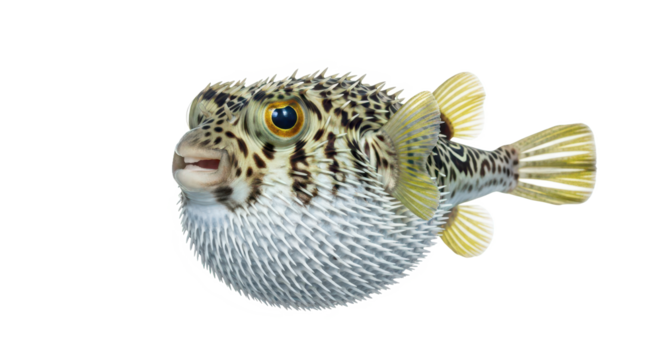 Northern Puffer with Inflation Defense – Unique Coastal Fish with Puffing Ability