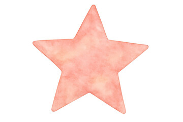 Soft watercolor pink star silhouette glowing against translucent backdrop, lending artistic flair and gentle visual appeal