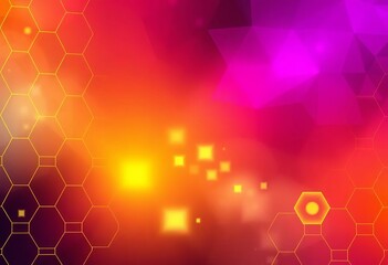 Abstract glowing hexagon grid, vibrant energy background, hexagon,  energy