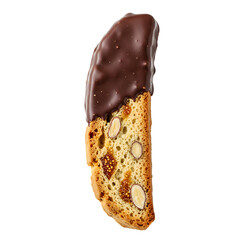 Fig and fennel biscotti dipped in dark chocolate