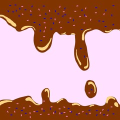 melted chocolate dripping