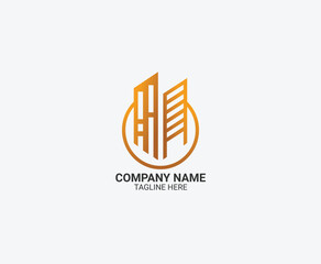 logo design builder simple real estate building apartment