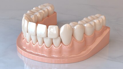 Fototapeta premium 3d model of a human dental arch.