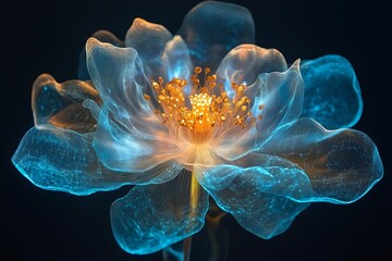 Obraz premium a perfectly symmetrical flower