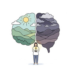 Mental Wellbeing: A Collection of Simple Illustrations
