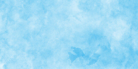 soft sky blue watercolor background, hand painted blue watercolor texture, blue watercolor abstract paint stroke and splashes,  Light sky blue shades watercolor background.
