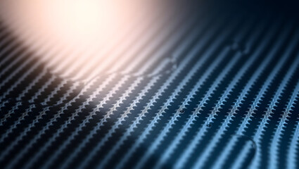 Obraz premium Carbon Fiber Texture: A close-up view reveals the intricate weave of carbon fiber, showcasing its strength and the abstract of technology, a symbol of modern design and durability.