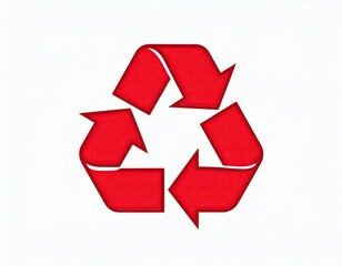 Red recycling symbol (2)