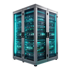 Modern server cabinet network equipment data center technology