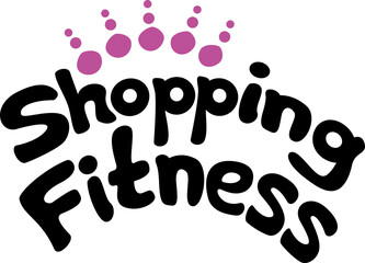 Shopping Queen Text Design.