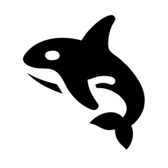 Blue vector dolphin isolated on white, a marine mammal illustration perfect for a sea animal logo design