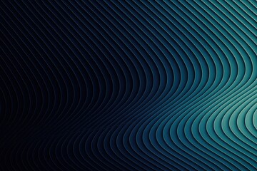 Minimal abstract illusion of parallel curved lines with moire pattern effect