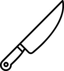 vector illustration of a knife