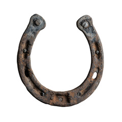 Old rusty horseshoe good luck charm