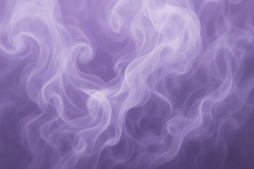 Obraz premium Soft lavender smoke swirls with airy motion on light purple background
