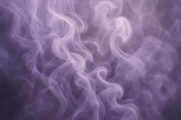 Soft lavender smoke swirls with airy motion on light purple background