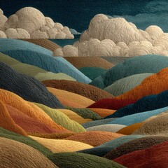 colorful wool texture