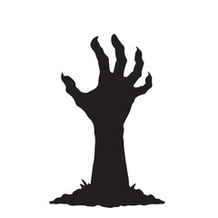 vector zombie hand silhouette 