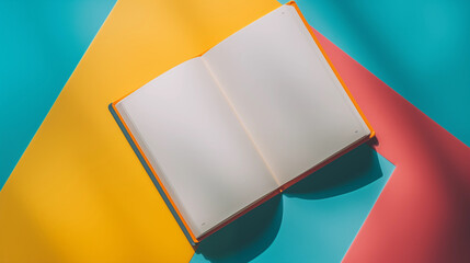 Open Book with Blank Pages