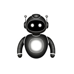 Simple Vector Robot for Technology and AI Concepts. (AI Generated)
