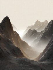 mountain landscape in the himalayas