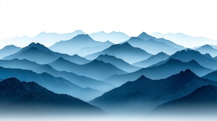 Distant mountain range layers fade into the horizon