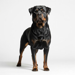 Portrait of a beautiful Rottweiler