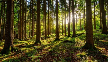 Obraz premium forest in the morning