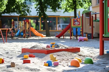 children playground in park