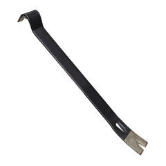Flat pry bar with curved claw end