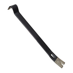 Flat pry bar with curved claw end