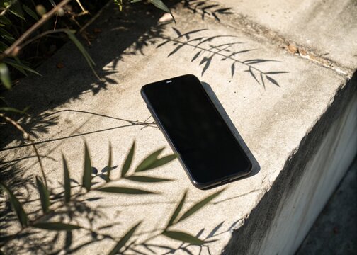 mobile phone on the sand