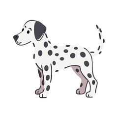 vector illustration of a black dog