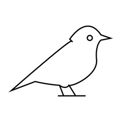 bird silhouette icon design template